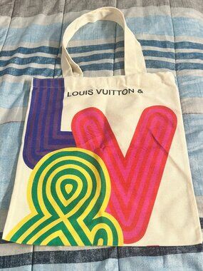 Louis Vuitton Shenzhen Exhibition Love Canvas Tote Bag New